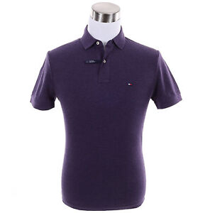 Tommy Hilfiger Men Short Sleeve Solid Rugby Custom Fit Pique Polo Shirt -$0 Ship