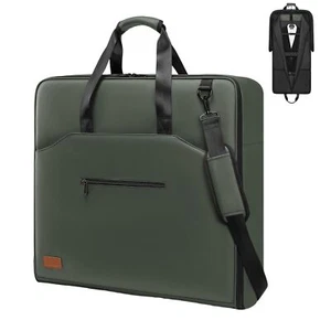 Garment Bag Travel Carry On Hanging Clothes Waterproof Suit Bag Green - Picture 1 of 6