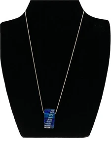Collar de plata de ley de vidrio dicroico - Imagen 1 de 6