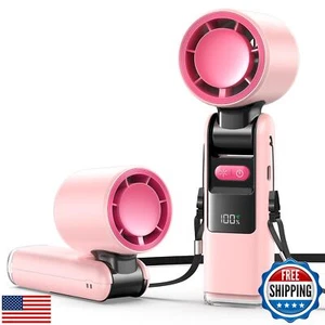 Fshyos Portable Handheld Turbo Fan, Portable Mini Fan 6000mAh Rechargeable, 2 - Picture 1 of 5