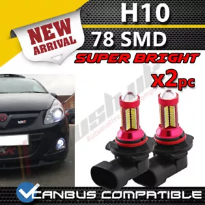 2x H10 78 SMD LED BOMBILLAS ANTINIEBLA XENÓN BLANCO VAUXHALL Corsa D 2008+ SIN ERROR - Imagen 1 de 2