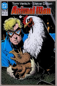 Animal Man #41 Vol 1 Brian Bolland Cover - DC Comics - Tom Veitch - Steve Dillon - Picture 1 of 5