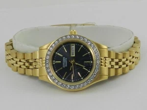 Citizen Women's Embellished Gold-Tone Stainless Steel Bracelet Watch 26mm NO BOX - Picture 1 of 5