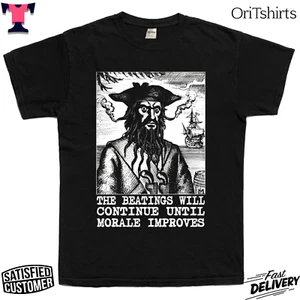 Camiseta Barbanegra The Beatings Will Continue hasta que la moral mejore - Imagen 1 de 5