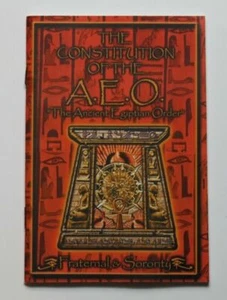Constitution Of "Ancient Egyptian Order",Occult,Esoteric,Metaphysical,Masonic - Picture 1 of 2