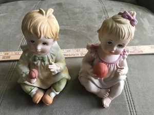PAAR LEFTON VINTAGE BABY MÄDCHEN FIGUREN KW1806 - Bild 1 von 10