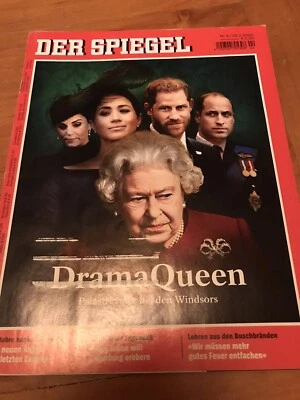 Drama Queen Elizabeth Royal Family Prince Harry Meghan Der Spiegel Magazine 2020 - Image 1 of 4