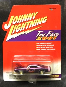 Johnny Lightning 2001 Toy Fair, Set of Dodge & Plymouth diecasts, chrome purple - Picture 1 of 6