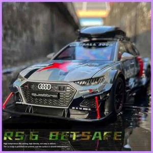 1/24 Audi RS6 Avant Station Wagon Track Alloy Racing Car Model Diecast Metal Toy - Picture 1 of 16