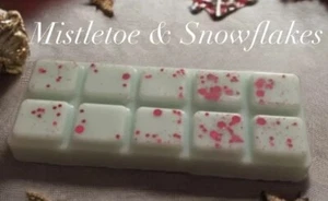 (2) Mistel & Schneeflocke duftende Öko Sojawachs Schmelze Druckknopfleisten - Bild 1 von 1