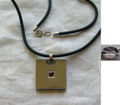 KETTE - SILBERNER ANHÄNGER - MAGNETSCHMUCK - EDELSTAHL - NEU - 925er - 48 cm - Bild 1 von 2