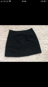 womans black suede skirt size 10 - Picture 1 of 3