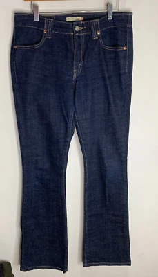 LEVI’S 525 BOOTCUT Jeans US8 UK 12 W34 L34 blue denim Tall women's classic - Image 1 of 4