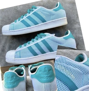 adidas Superstar Adicolor Blue/Teal men’s Size 10 S76503 - Picture 1 of 9