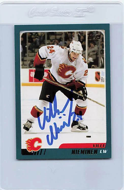 2003/04 Topps #TT69 Ville Nieminen Flames Signed Auto *H2393 - Image 1 of 2