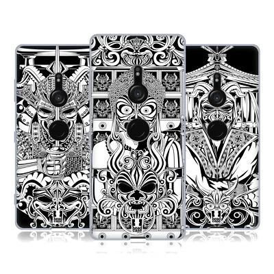 HEAD CASE DESIGNS JAPANESE DEVIL FACE BLACK AND WHITE GEL CASE FOR SONY PHONES 1 - Image 1 of 4