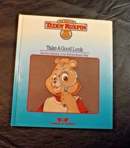 LIBRO DE PELUCHE RUXPIN ECHA UN BUEN VISTAZO MUNDOS DE MARAVILLA - SOLO LIBRO - Imagen 1 de 3
