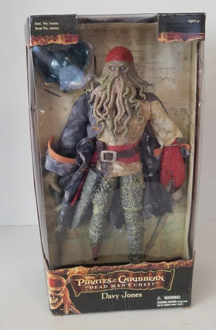 Davy Jones Pirates of Caribbean Dead Man's Chest Zizzle 12" Figure NIB Disney Cover