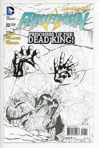 AQUAMAN #22 | DC | Septiembre 2013 | Vol 7 | Paul Pelletier B&W Variante 1:25 - Imagen 1 de 2