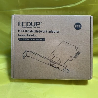 PCI-E Gigabit Ethernet Network Adapter Lan Card 1000Mbps NEW - Image 1 of 4