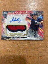 2023 Topps Inception Masataka Yoshida Red Auto Patch Rookie Card /25 SSP Red Sox