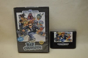 Sega Genesis Kid Chameleon Video Game Cartridge + Case - Foto 1 di 3