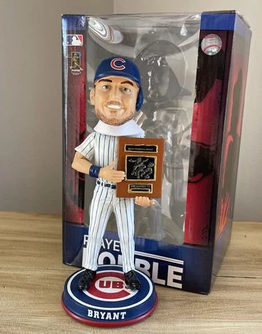 KRIS BRYANT Chicago Cubs MLB Jackie Robinson ROY Award Plaque Bobblehead NIB! Cover