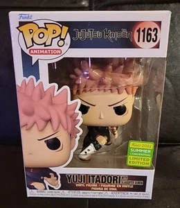 Funko Pop! Jujutsu Kaisen Yuji Itadori #1163 2022 SDCC Exclusive /Protector - Picture 1 of 6