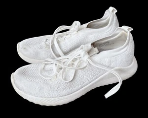 AETREX Womens Size 7 White Lace Up Low Top Carly Running Sneakers Shoes AS101W - Picture 1 of 12