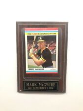 MARK MCGWIRE #62 September 8, 1998 Plaque ROOKIE 1988 RECORD SETTERS FLEER A'S