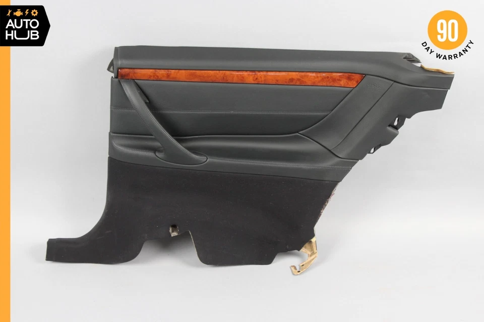 00-06 Panel de puerta interior trasero derecho negro Mercedes W215 CL500 CL55 AMG Foto 1 de 4