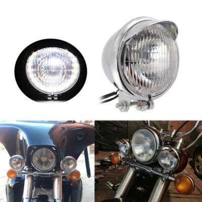 2X Faro antiniebla LED delantero cromado para Honda VTX1300 C R S VTX1800F3 Foto 1 de 4