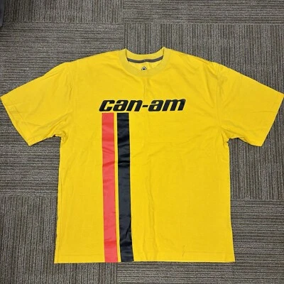 Camiseta Para Hombre BRP Can-Am Mediana Amarilla Roja Negra Algodón Foto 1 de 4