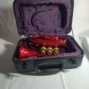 J.Michael Michael Pocket Trumpet Red - Picture 1 of 11