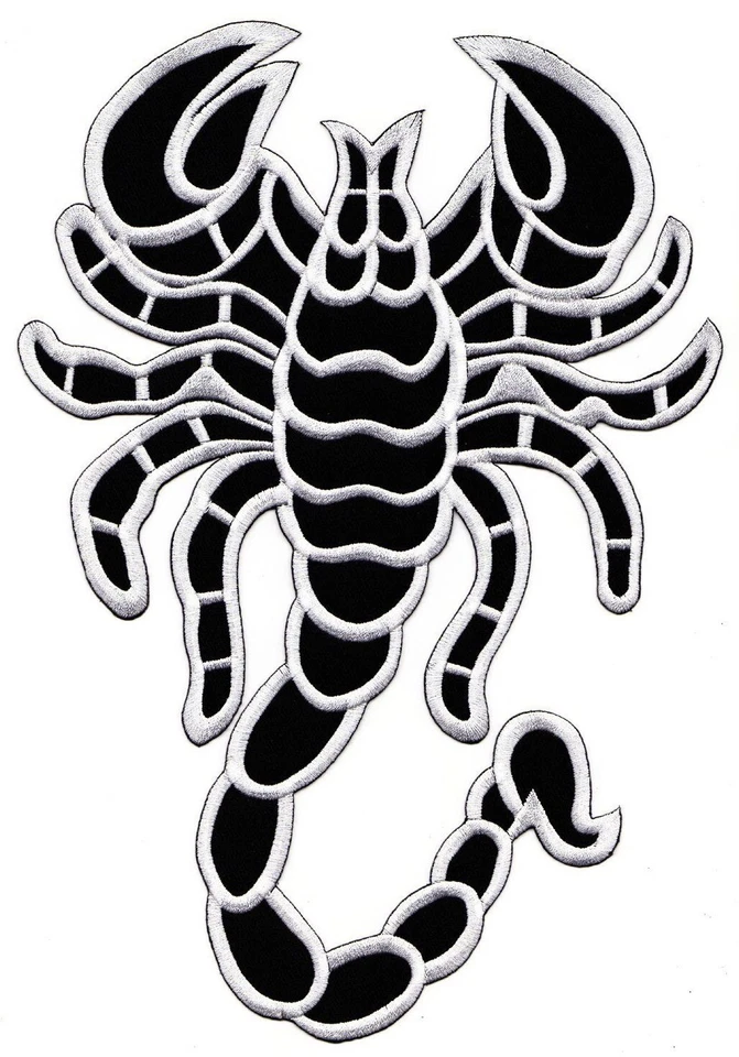 Scorpion Death Back Patch Patrol Drive Large Size Embroidery Iron On Multi Color - Image 1 of 4