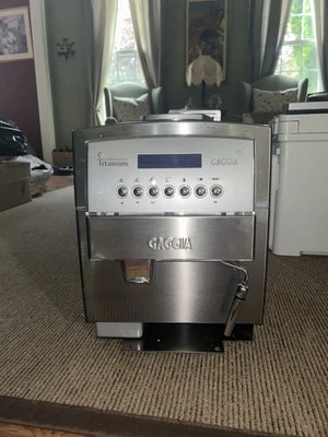 Gaggia Titanium Series Fully Automatic EspressoCappuccinno Machine -Silver + Box - Image 1 of 4