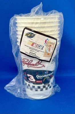 De colección Dale Earnhardt #3 NASCAR Fiesta Solo Tazas Paquete De 8 Tazas Nuevo Sellado Foto 1 de 3