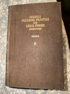 Georgia Pleading, Practice, And Legal Forms Annotated/Brown Volume 8 1965 - Bild 1 von 16