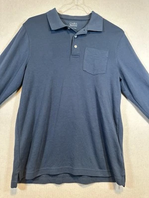 Croft & Barrow Mens Long Sleeve Henley Shirt Blue Medium - Image 1 of 4