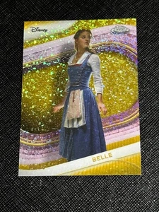 Tarjeta refractor amarillo diamante Topps 2025 cromada Disney BELLE SP/50 - Imagen 1 de 2