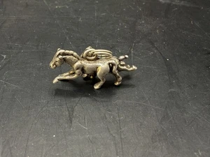 Colgante Vintage Caballo Dije - Joyería Caballo Correr Tono Plata - Imagen 1 de 2