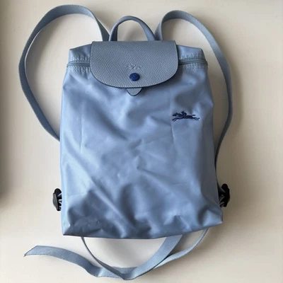 LONGCHAMP Le Pliage Club Backpack Blue Monocrome Made in France - Image 1 of 4