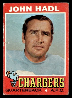 1971 Topps #255 John Hadl *Low Grade* - Image 1 of 2