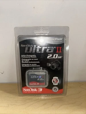 SanDisk 2 GB Ultra II CompactFlash Card 15MB/s (SDCFH-2048-901) - Image 1 of 4