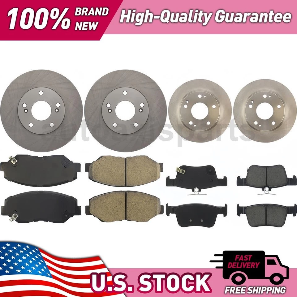 Front and Rear Centric Parts Disc Brake Upgrade Kit for 2017-2019 Honda Civic - Image 1 of 1