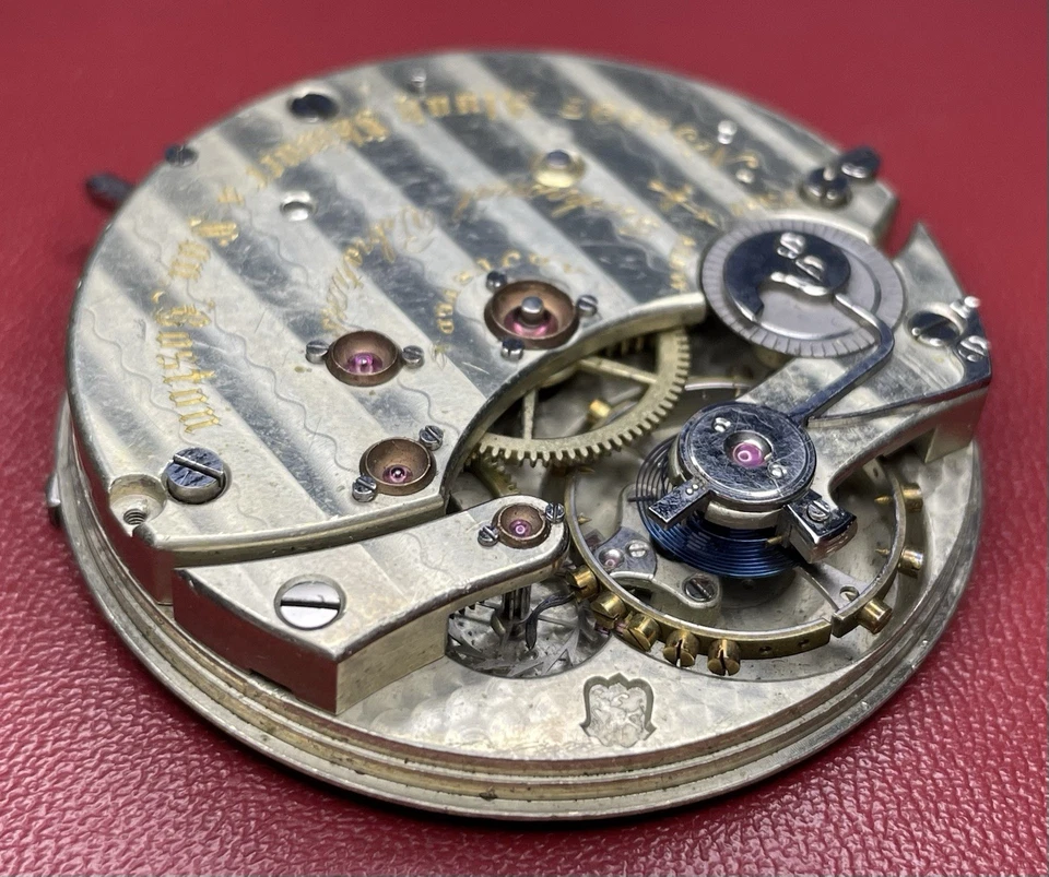 Alvah Skinner & Son Boston Key-Wind Pocket Watch Movement Isochronal Vibrations - Image 1 of 4