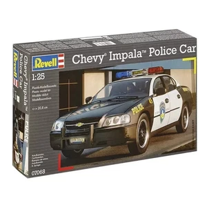 REVELL 1:25  KIT  AUTO POLIZIA  CHEVY IMPALA POLICE CAR  20,8 cm 44 PARTI  07068 - Foto 1 di 1