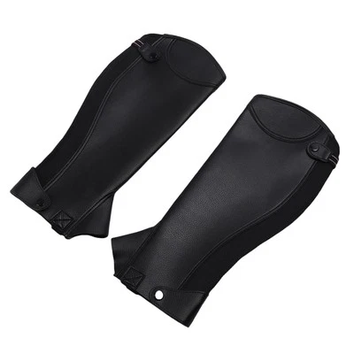 XXL Reitsport Halbe Chaps Für Erwachsene Mikrofaser-Schutzhülle Leg Guard - Bild 1 von 4