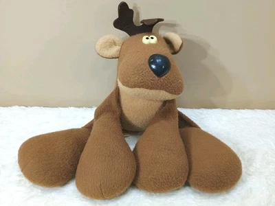 Vtg Rodney the Reindeer Large 20" Bean Bag Felt Plush Hallmark 1980s Stuffed Toy - Image 1 of 4