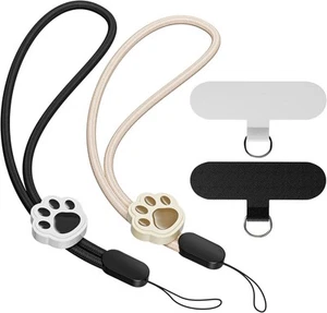 SURDOCA verstellbares Handy-Schlüsselband, Handschlaufe, schwarz&ricewhite - Bild 1 von 4